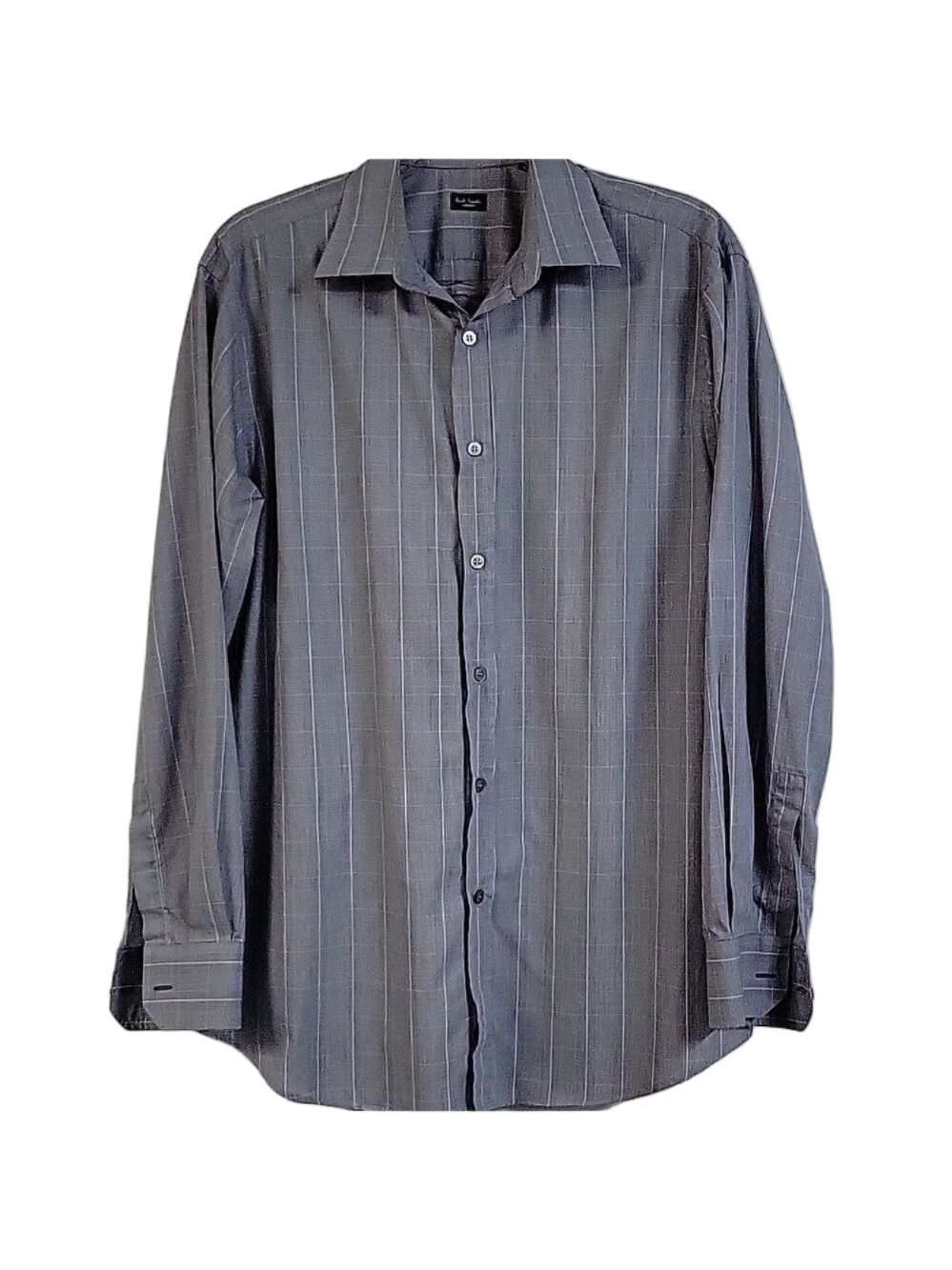 Paul Smith - London Men's Long-Sleeved Button-Down Blue Shirt, Size 16.5/39